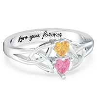 Irish Celtic Knot Heart-shaped Promise Ring
