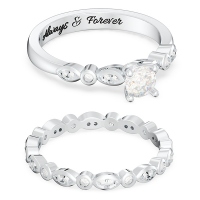 Solitaire Gemstone Bridal Set