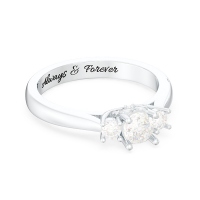 3 Stone Diamond Engagement Ring