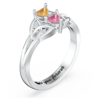 Irish Celtic Knot Heart-shaped Promise Ring