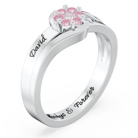 Personalized Promise Flower Ring