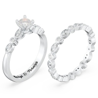 Solitaire Gemstone Bridal Set