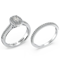 Personalized Oval Gemstone Bridal Sets