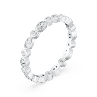 Vintage Glamour Accented Wedding Band