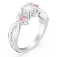 Custom Everlasting 3-Stone Ring