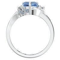 Engraved Heart Stone Promise Name Ring