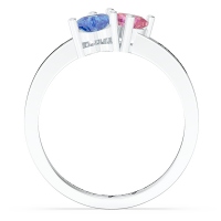 Inverted Twin Heart Ring