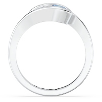 Swirl 2 Stones Promise Ring