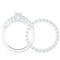 Oval Halo Wedding Ring Sets
