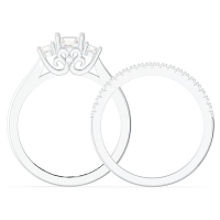 3-Stone Wedding Ring Sets