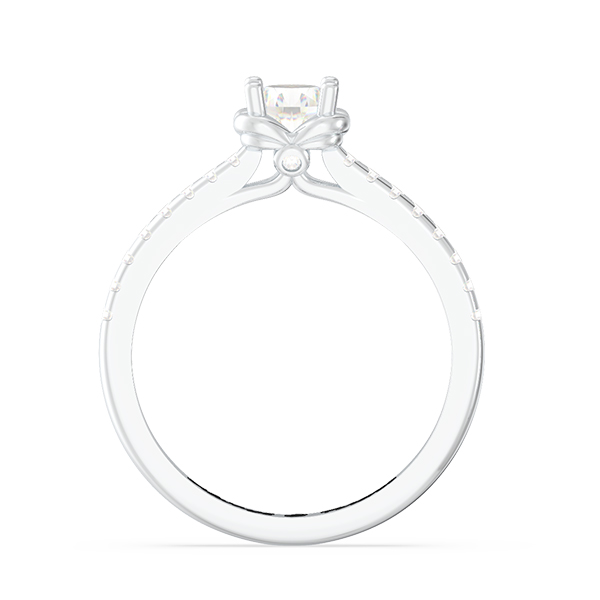 Flower Halo Engagement Ring