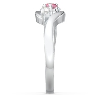 Three Stone Swirl Ring