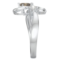 Duo of Hearts and Stones Infinity Ring