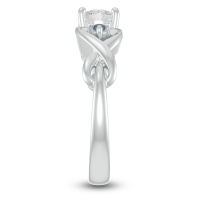 Heart in Heart Gemstone Promise Ring