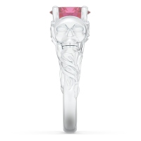 Couple Skull Solitaire Promise Ring