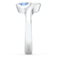 Swirl 2 Stones Promise Ring